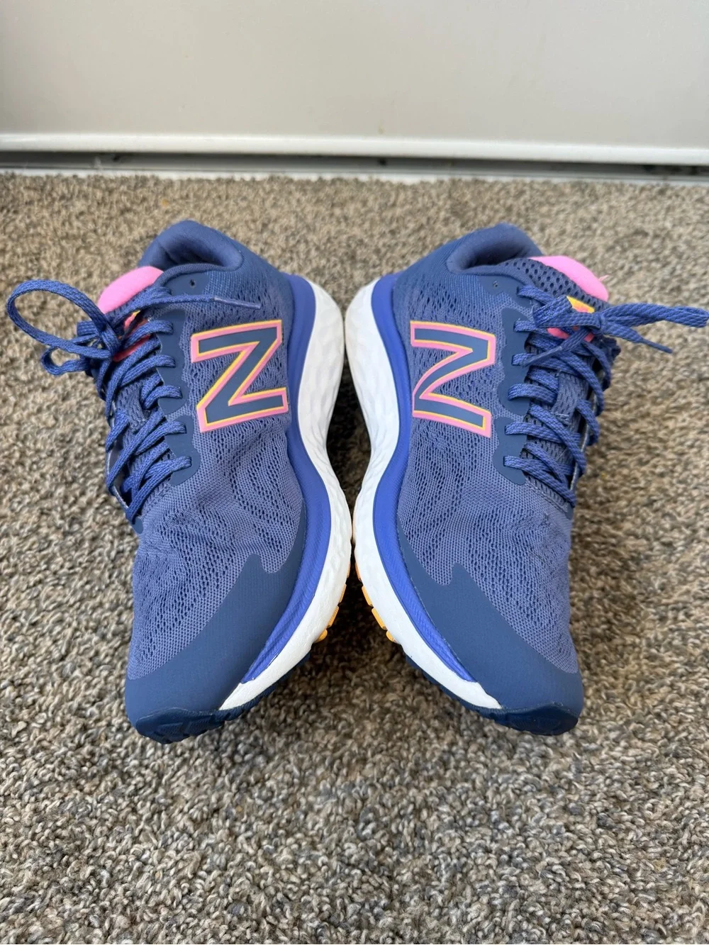 New Balance Women's Navy with Pink Accent Running Shoes